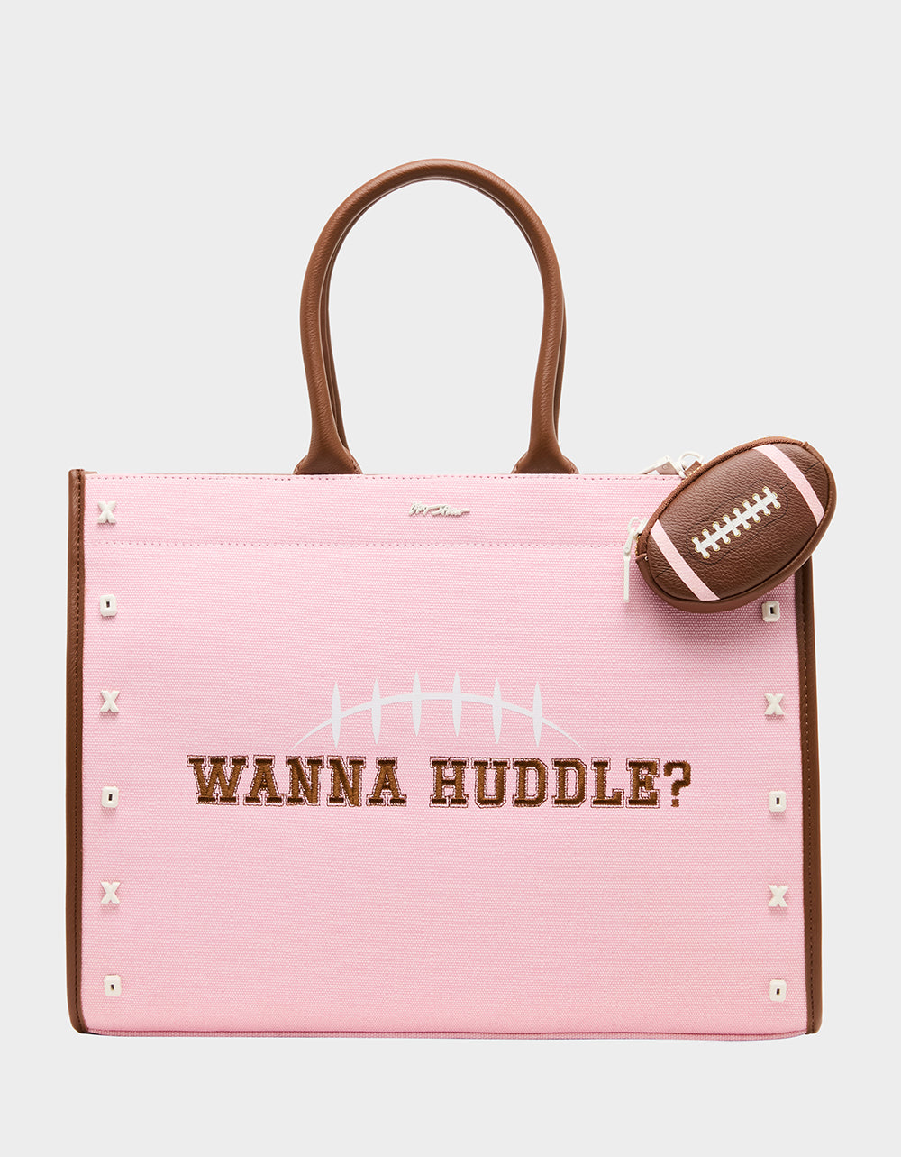 WANNA HUDDLE TOTE PINK - HANDBAGS - Betsey Johnson