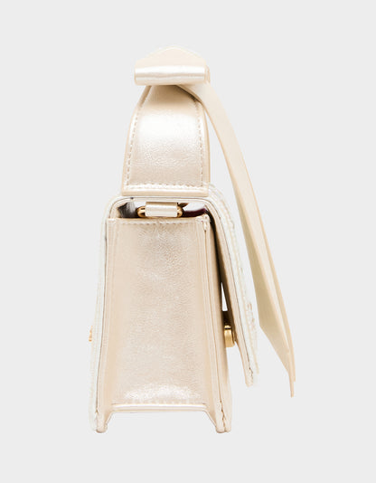 BOW FLAP MINI BAG IVORY - HANDBAGS - Betsey Johnson