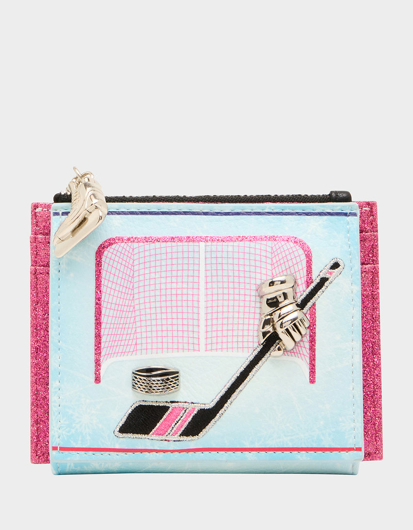 FACE OFF WALLET LIGHT BLUE - HANDBAGS - Betsey Johnson