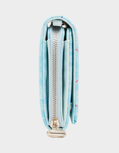 PUCKIN' AROUND WALLET ON CHAIN LIGHT BLUE - HANDBAGS - Betsey Johnson