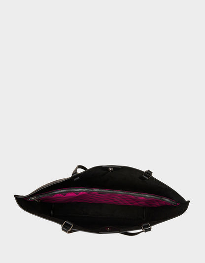 BOO & BREAKFAST TOTE BLACK/MULTI