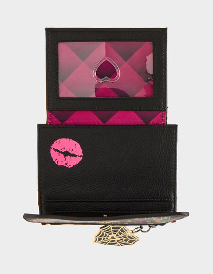 BOO & BREAKFAST WALLET BLACK/MULTI