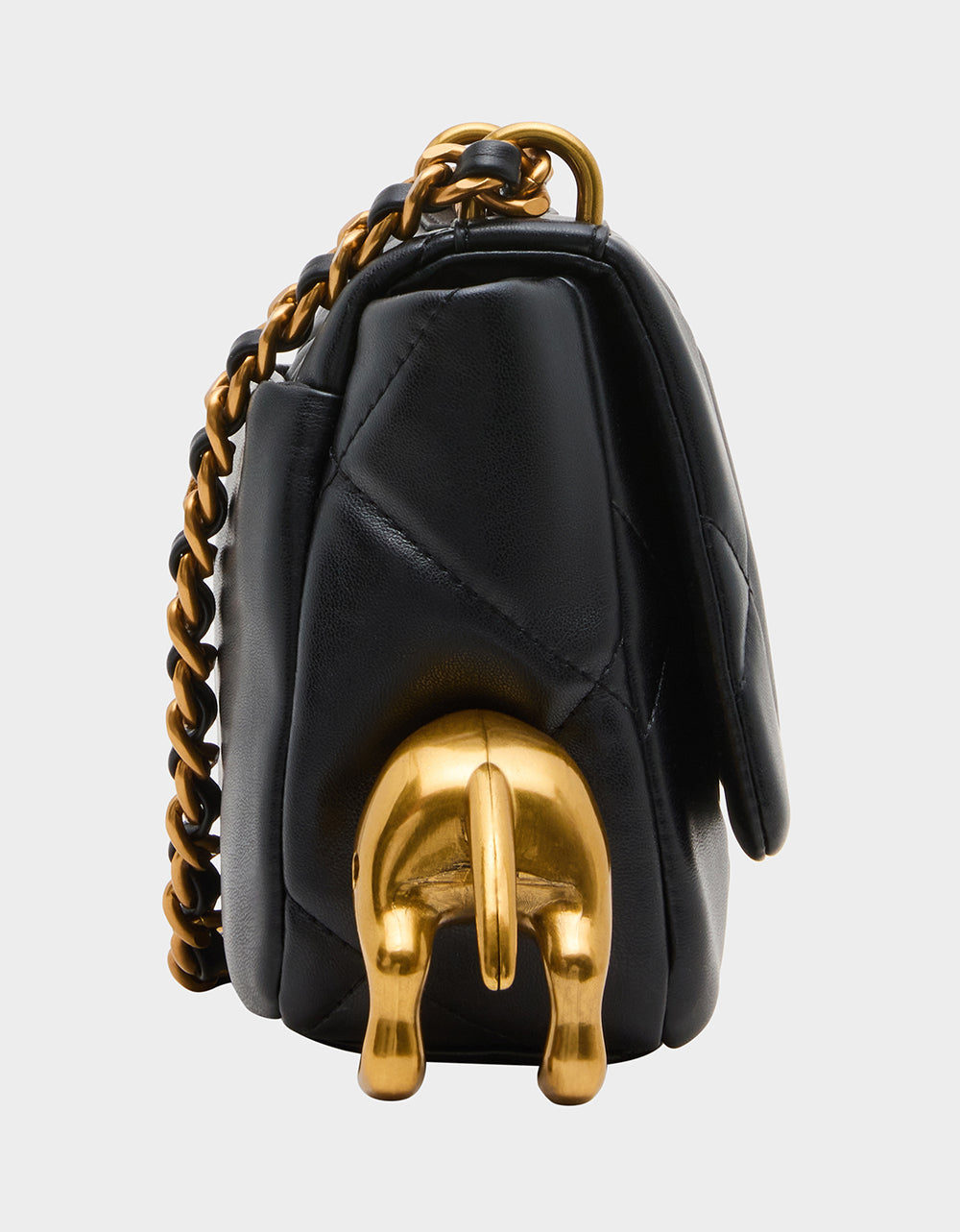 DACHSHUND METAL FLAP BAG BLACK - HANDBAGS - Betsey Johnson - view 3