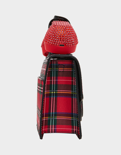 BRRRR-ING PHONE BAG PLAID