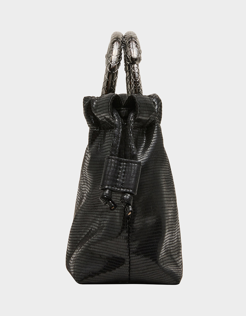 SNAKE RING HANDLE POUCH BLACK - HANDBAGS - Betsey Johnson - view 3