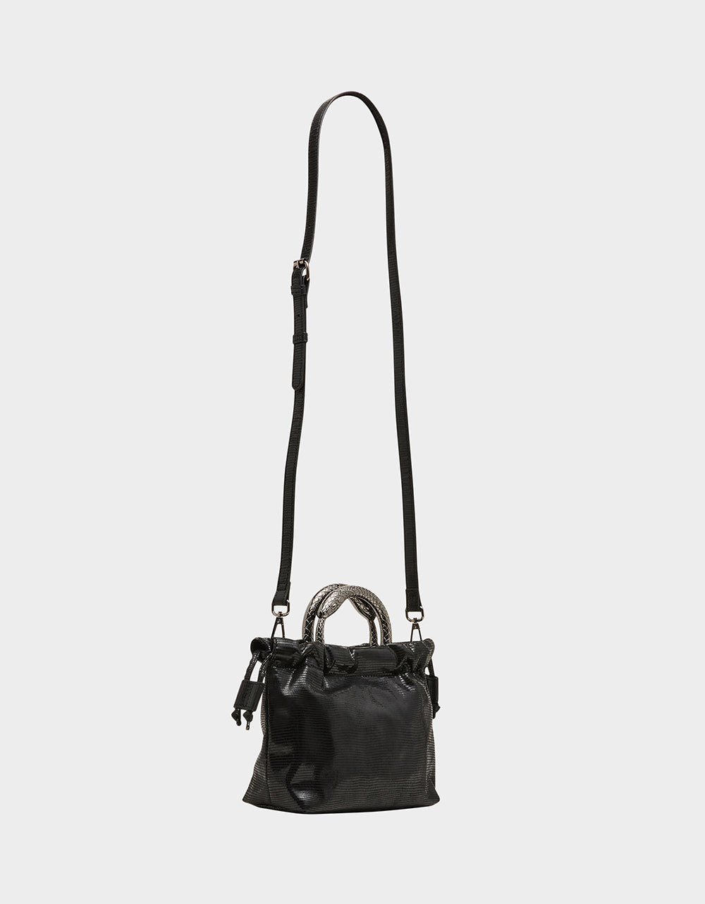 SNAKE RING HANDLE POUCH BLACK - HANDBAGS - Betsey Johnson - view 2