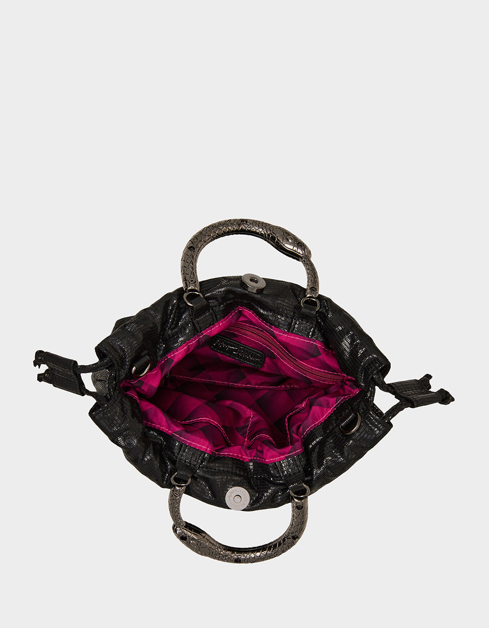 SNAKE RING HANDLE POUCH BLACK - HANDBAGS - Betsey Johnson - view 4