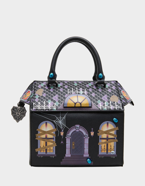 Hilliard Crossbody Bagオッシュマンズ EX HAUNTED HOUSE BLACK/MULTI | HALLOWEEN THEMED CROSSBODY HANDBAG