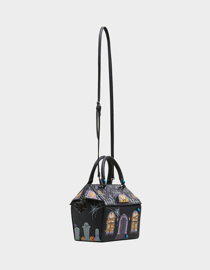 HAUNTED HOUSE BLACK/MULTI - HANDBAGS - Betsey Johnson