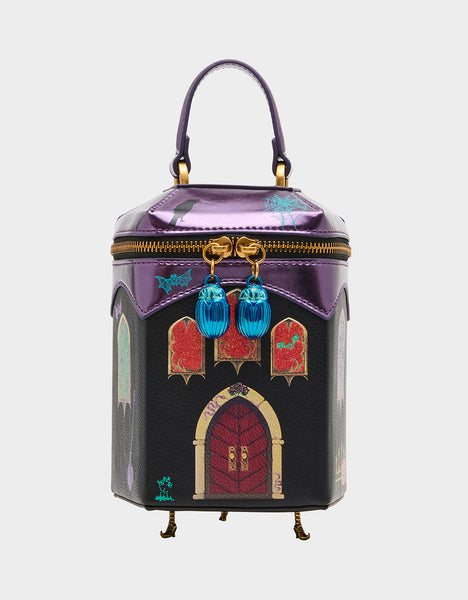 KITSCH SMALL HAUNTED CASTLE BLACK/MULTI | HALLOWEEN THEMED