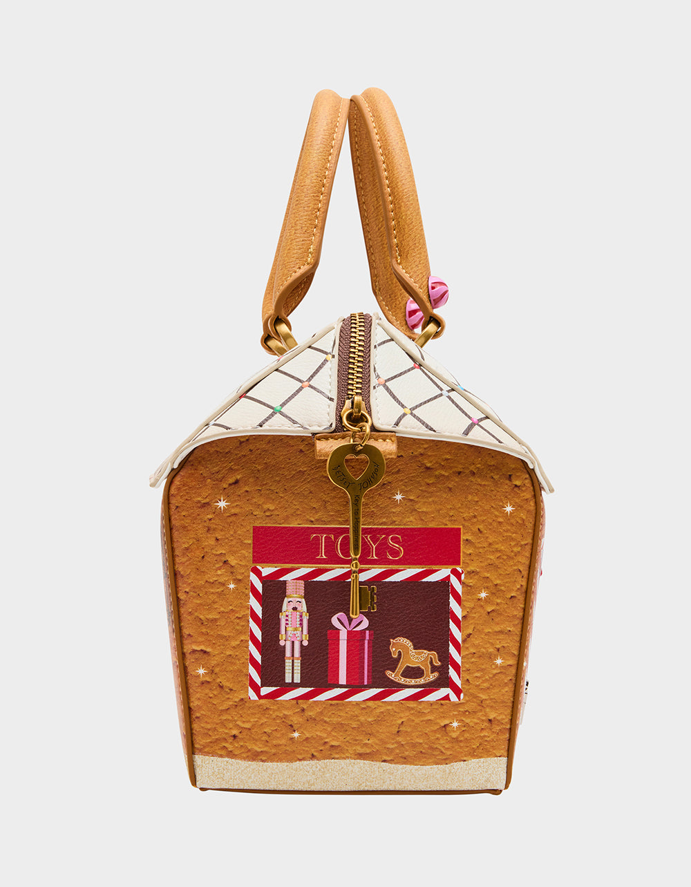 TREAT ME RIGHT SATCHEL BROWN - HANDBAGS - Betsey Johnson - view 3
