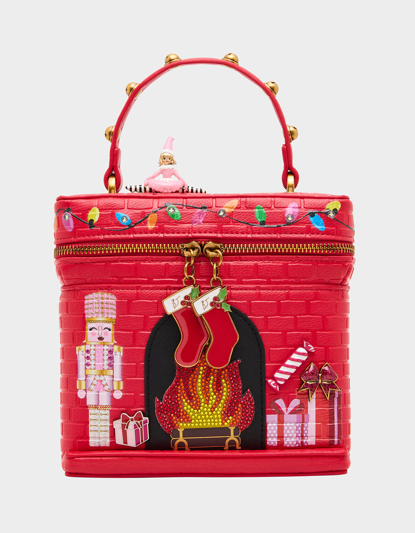 COZY UP (LIGHTS UP!) RED - HANDBAGS - Betsey Johnson