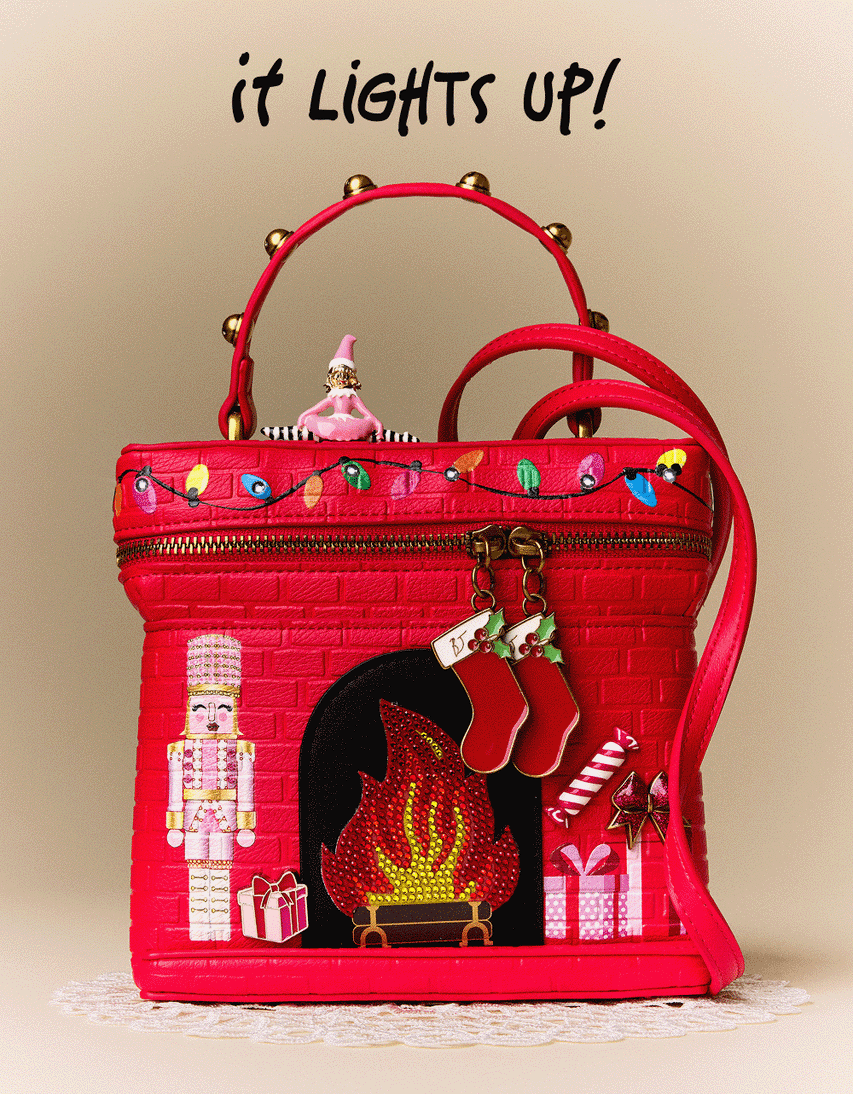 COZY UP (LIGHTS UP!) RED - HANDBAGS - Betsey Johnson