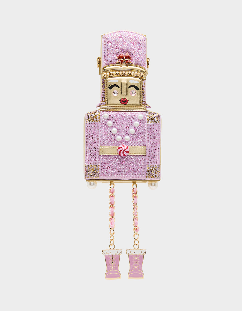 NUTCRACKER CROSSBODY PINK - HANDBAGS - Betsey Johnson