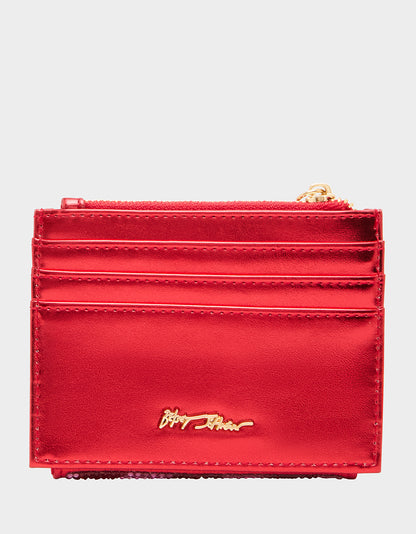 NUTCRACKER WALLET PINK STRIPE - HANDBAGS - Betsey Johnson
