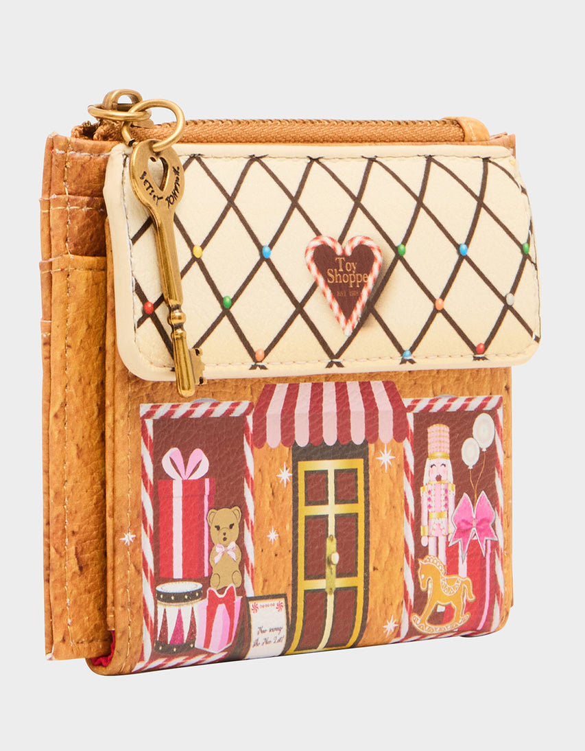 TREAT ME RIGHT WALLET BROWN - HANDBAGS - Betsey Johnson
