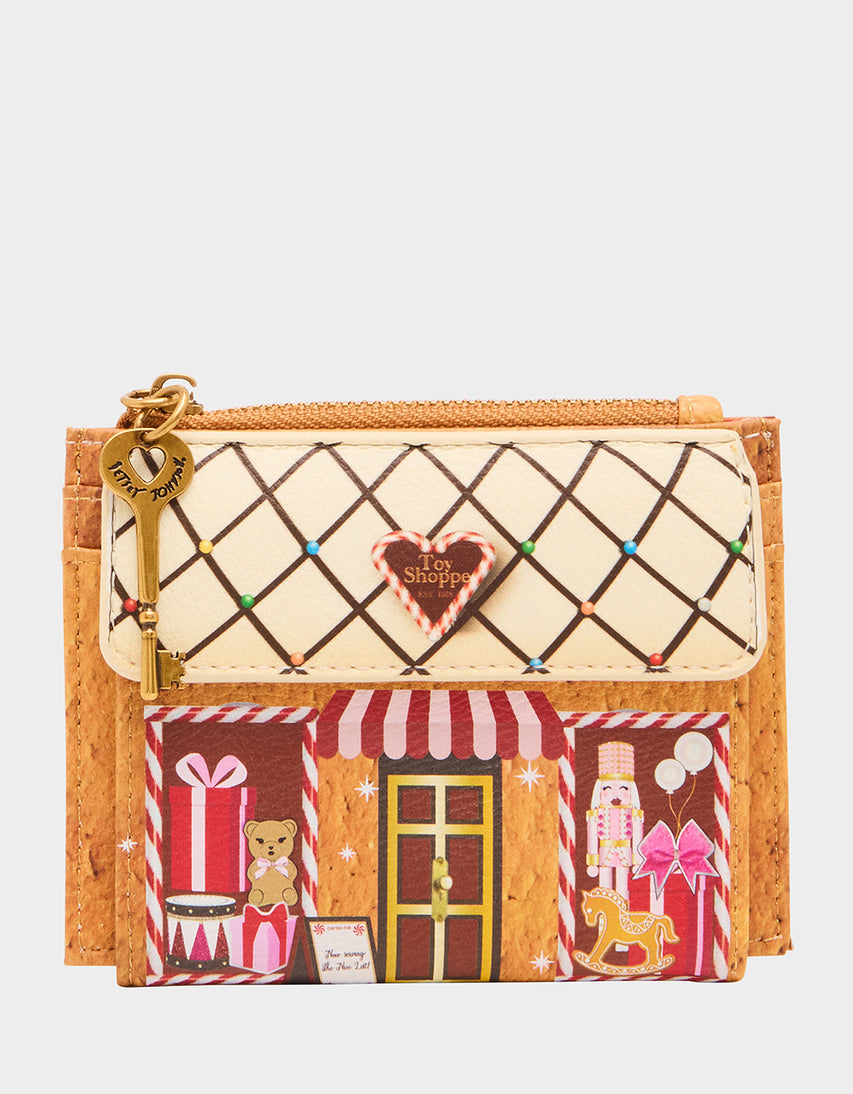 TREAT ME RIGHT WALLET BROWN - HANDBAGS - Betsey Johnson