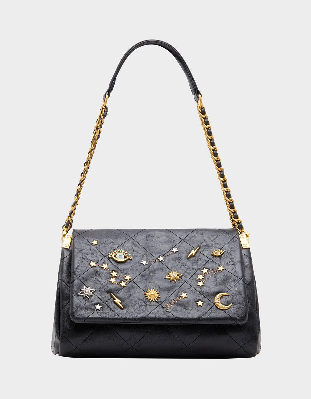 CELESTIAL FLAP BLACK - HANDBAGS - Betsey Johnson