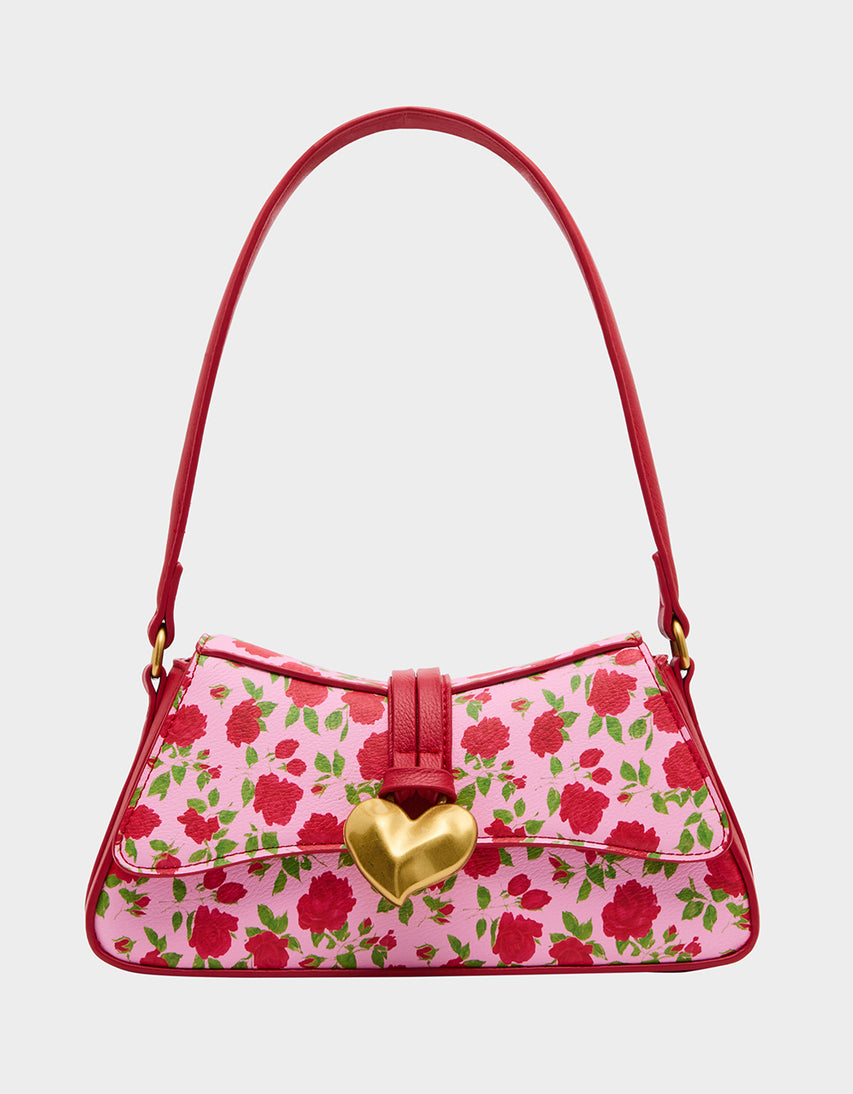 HEART ON MY SLEEVE SHOULDER ROSE - - Betsey Johnson