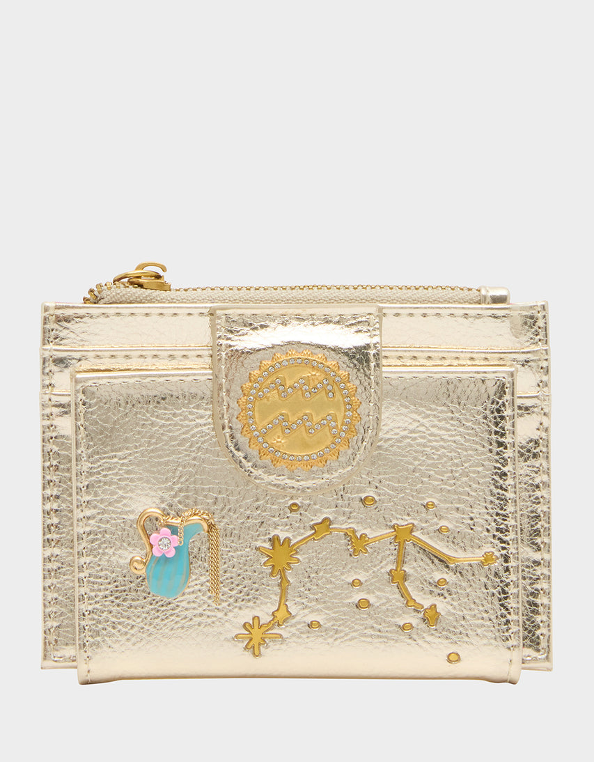 AQUARIUS WALLET CHAMPAGNE - HANDBAGS - Betsey Johnson