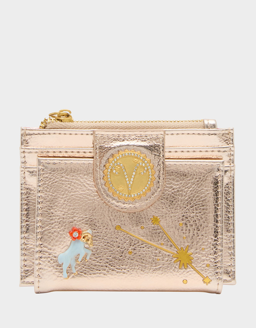 ARIES WALLET ROSE GOLD - HANDBAGS - Betsey Johnson