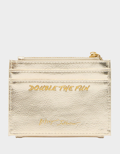 GEMINI WALLET CHAMPAGNE - HANDBAGS - Betsey Johnson