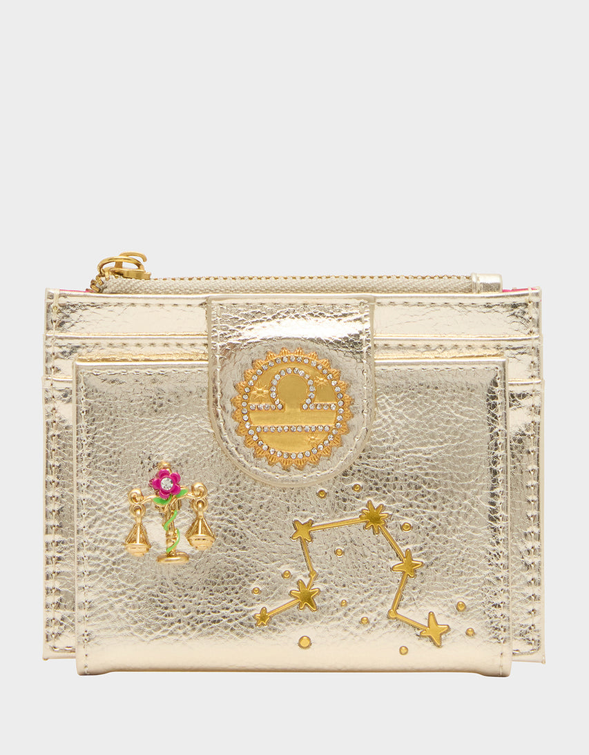 LIBRA WALLET CHAMPAGNE - HANDBAGS - Betsey Johnson