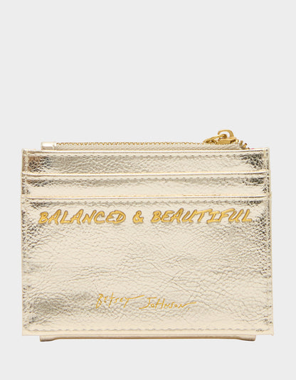 LIBRA WALLET CHAMPAGNE - HANDBAGS - Betsey Johnson