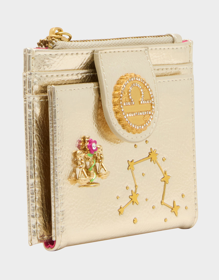 LIBRA WALLET CHAMPAGNE - HANDBAGS - Betsey Johnson