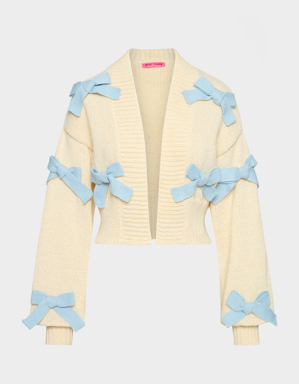 BOW CARDIGAN IVORY - APPAREL - Betsey Johnson - view 2