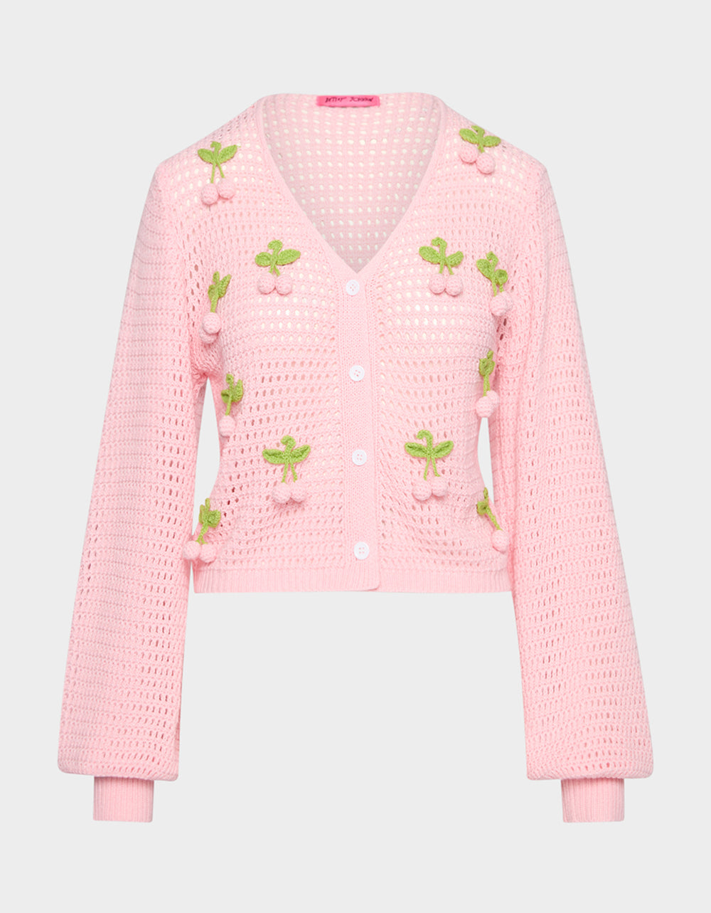 CHERRY CARDIGAN PINK - APPAREL - Betsey Johnson - view 2