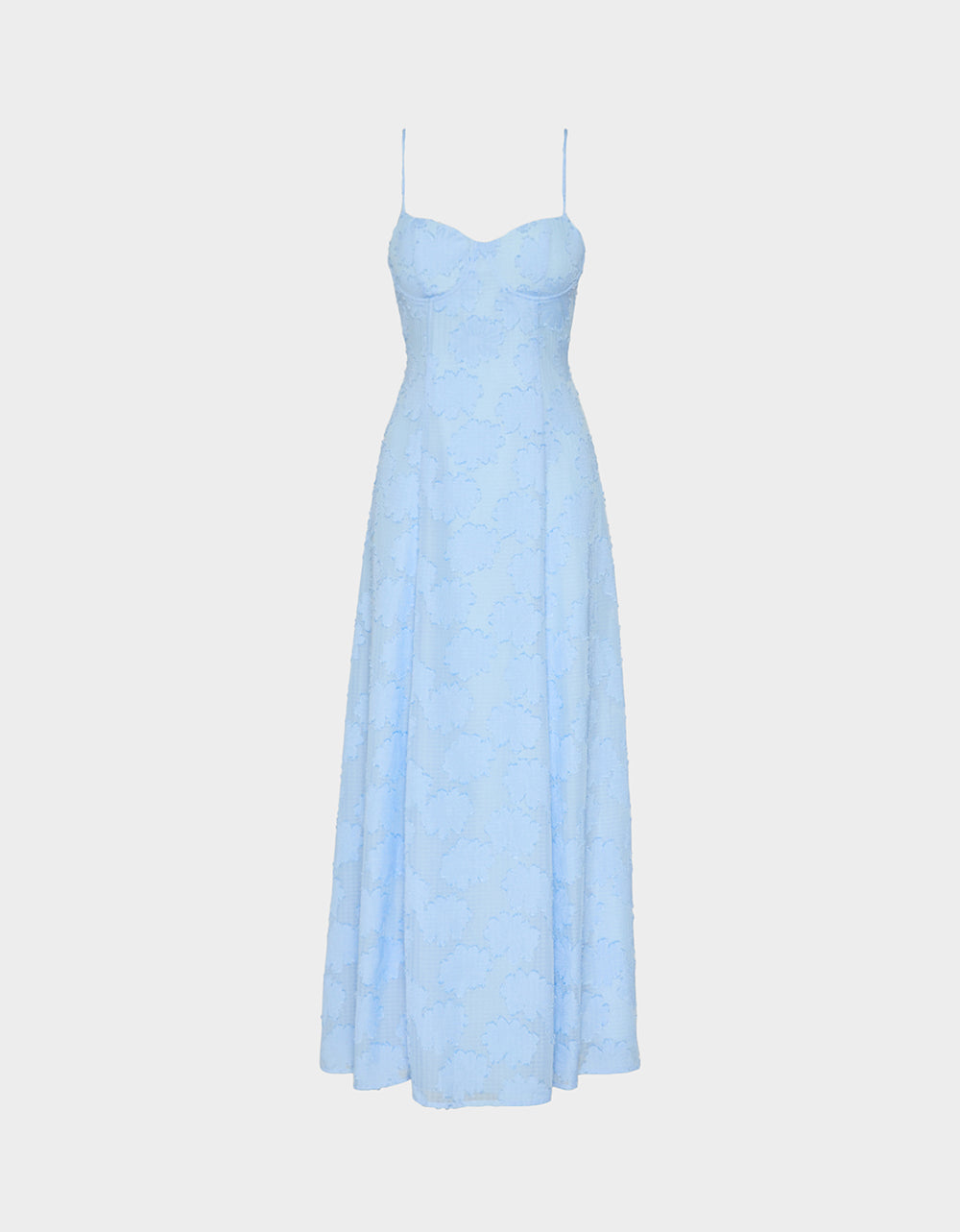 DAYDREAM DAISY MAXI DRESS LIGHT BLUE Women's Light Blue Floral Maxi Dress Betsey Johnson DAYDREAM DAISY MAXI DRESS LIGHT BLUE Women's Light Blue Floral Maxi Dress Betsey Johnson