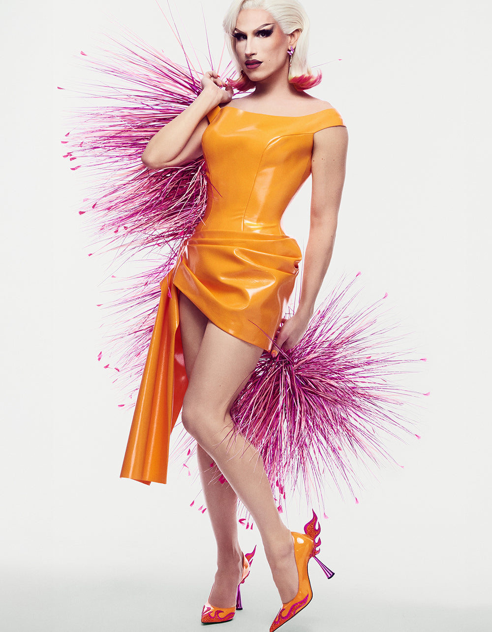 THE FLAME SHOES ORANGE MULTI