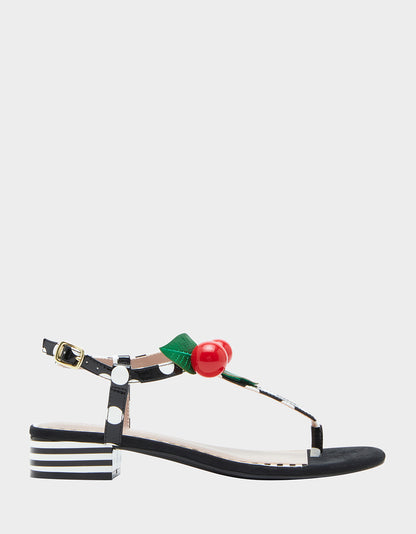 ASBURY BLACK WHITE MULTI - SHOES - Betsey Johnson