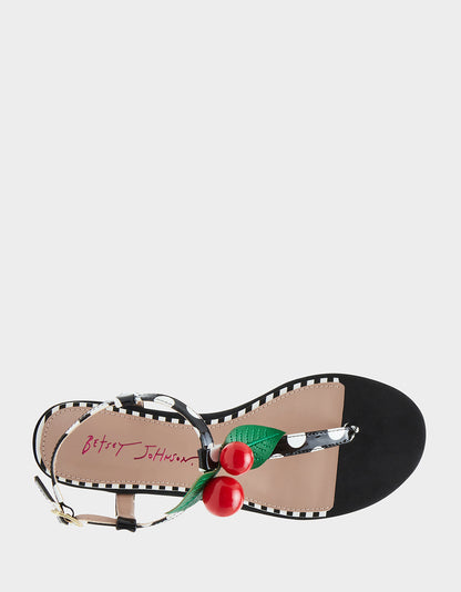 ASBURY BLACK WHITE MULTI - SHOES - Betsey Johnson