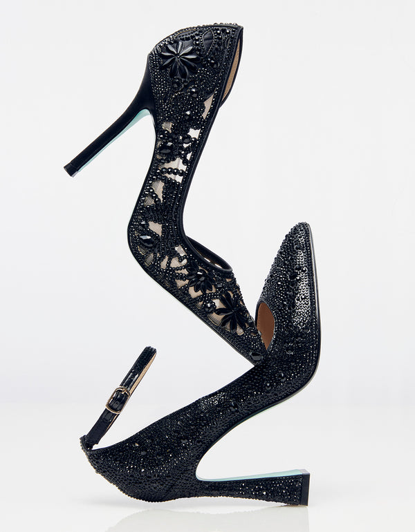 sparkly black high heels | Heels, Glitter high heels, Black shoes heels