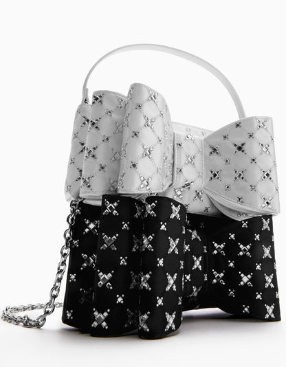 TIE THE KNOT BOW BAG IVORY - HANDBAGS - Betsey Johnson