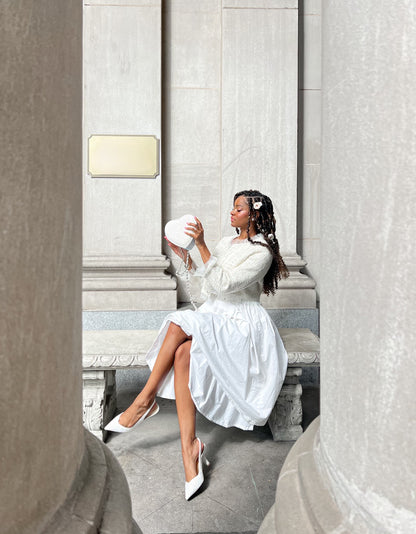 CLARK HEELS IVORY - SHOES - Betsey Johnson