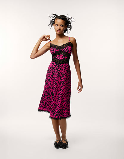 BETSEYS SLEEVELESS RIBBON DRESS HOT PINK - APPAREL - Betsey Johnson