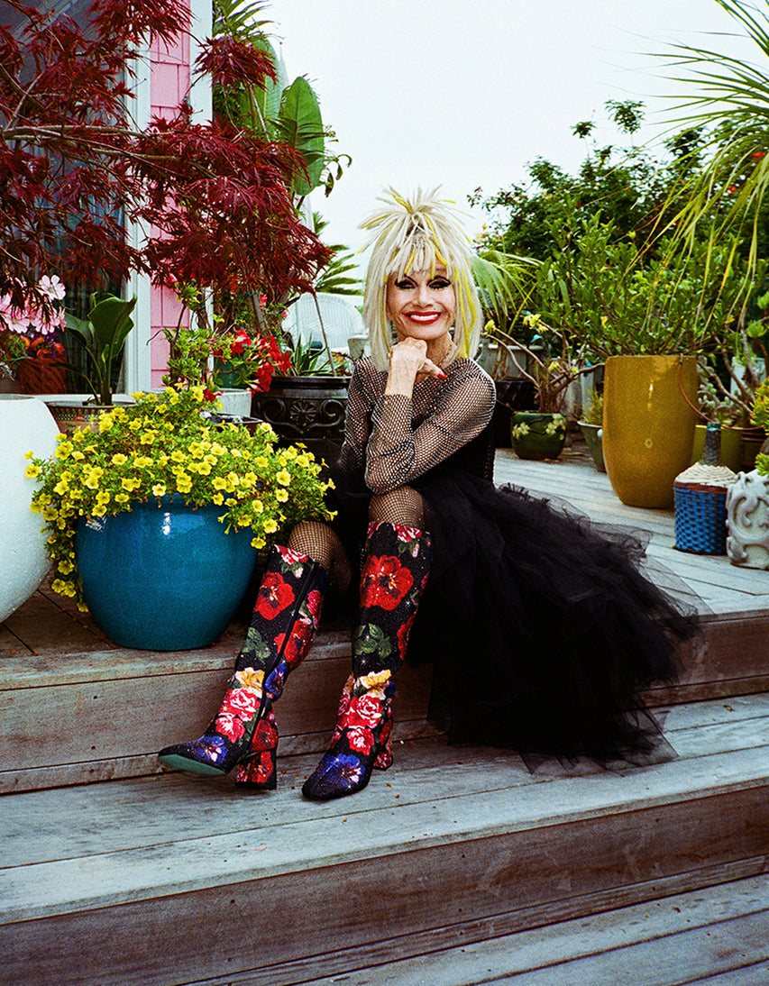 AVON BLACK FLOWER MULTI - SHOES - Betsey Johnson