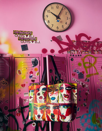 FACES TOTE MULTI - HANDBAGS - Betsey Johnson