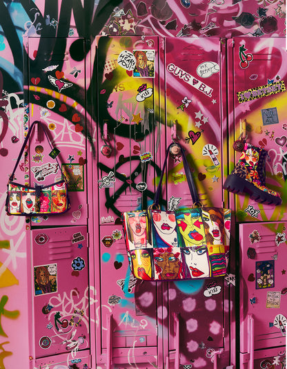 FACES TOTE MULTI - HANDBAGS - Betsey Johnson