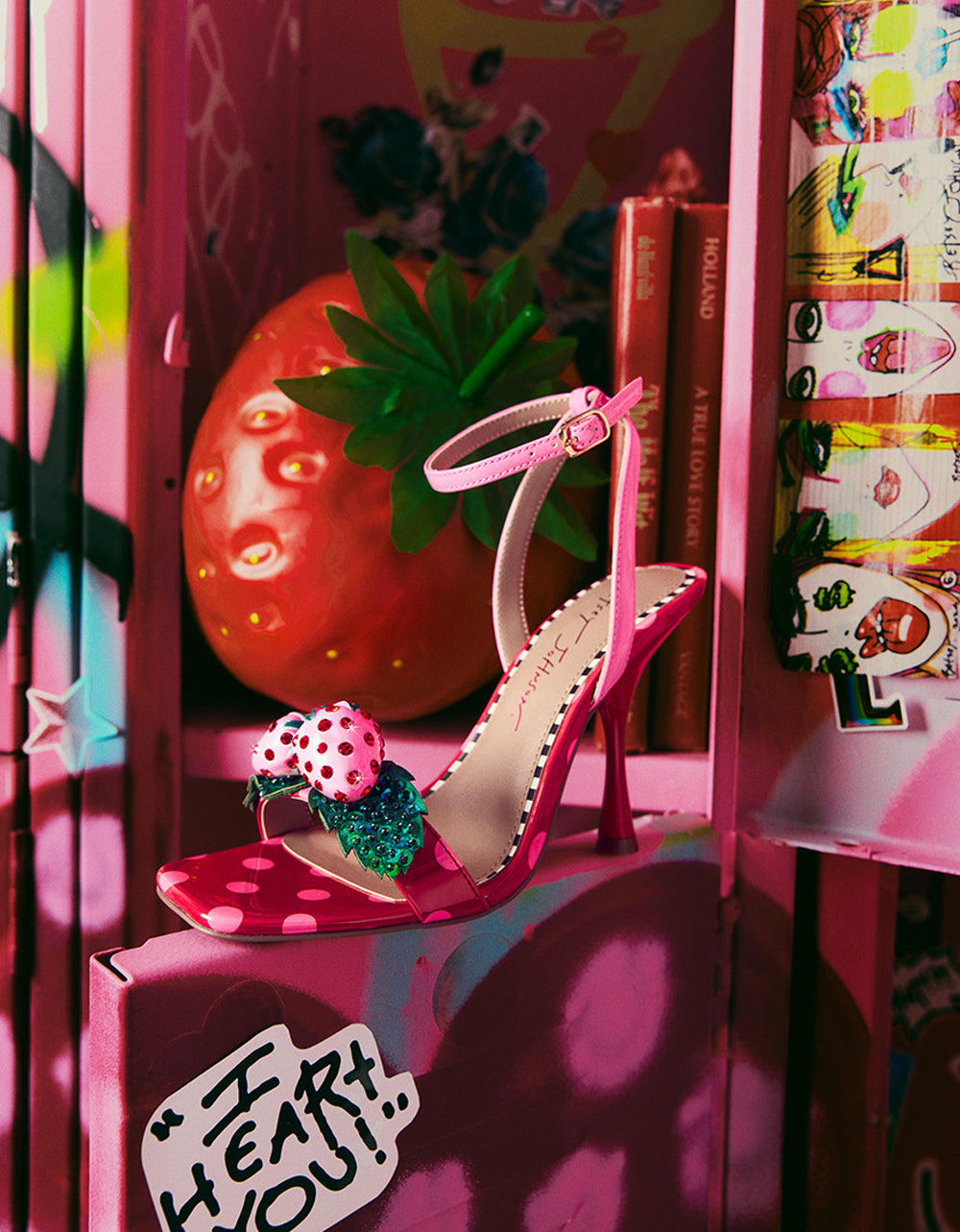 ADDISON RED/PINK MULTI