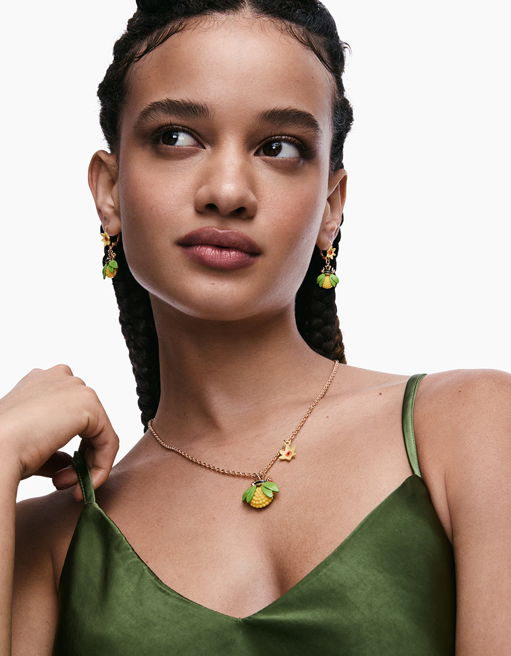 BEE FLOWER LEVER BACK EARRINGS YELLOW - JEWELRY - Betsey Johnson - view 5