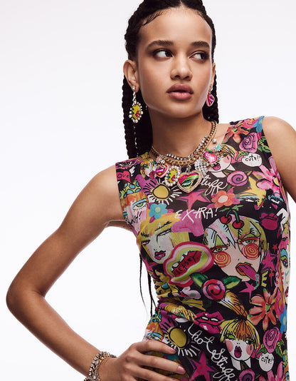 ART CAMPAIGN MISMATCH DROP EARRINGS - JEWELRY - Betsey Johnson