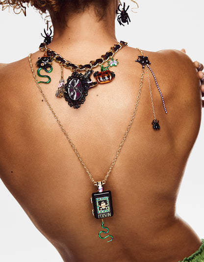 SPIDER SHEPHERD HOOK EARRING BLACK - JEWELRY - Betsey Johnson