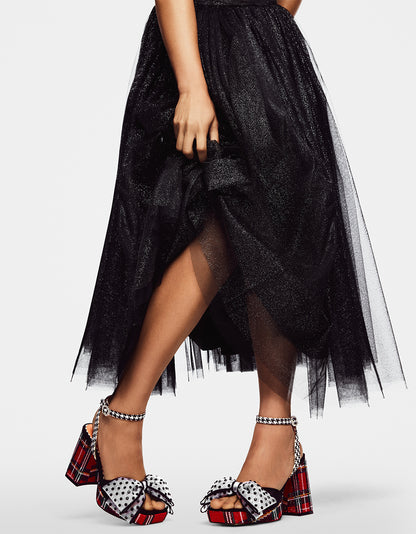 PAULINA RED PLAID - SHOES - Betsey Johnson