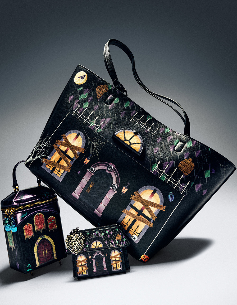 KITSCH SMALL HAUNTED CASTLE BLACK/MULTI - HANDBAGS - Betsey Johnson - view 8
