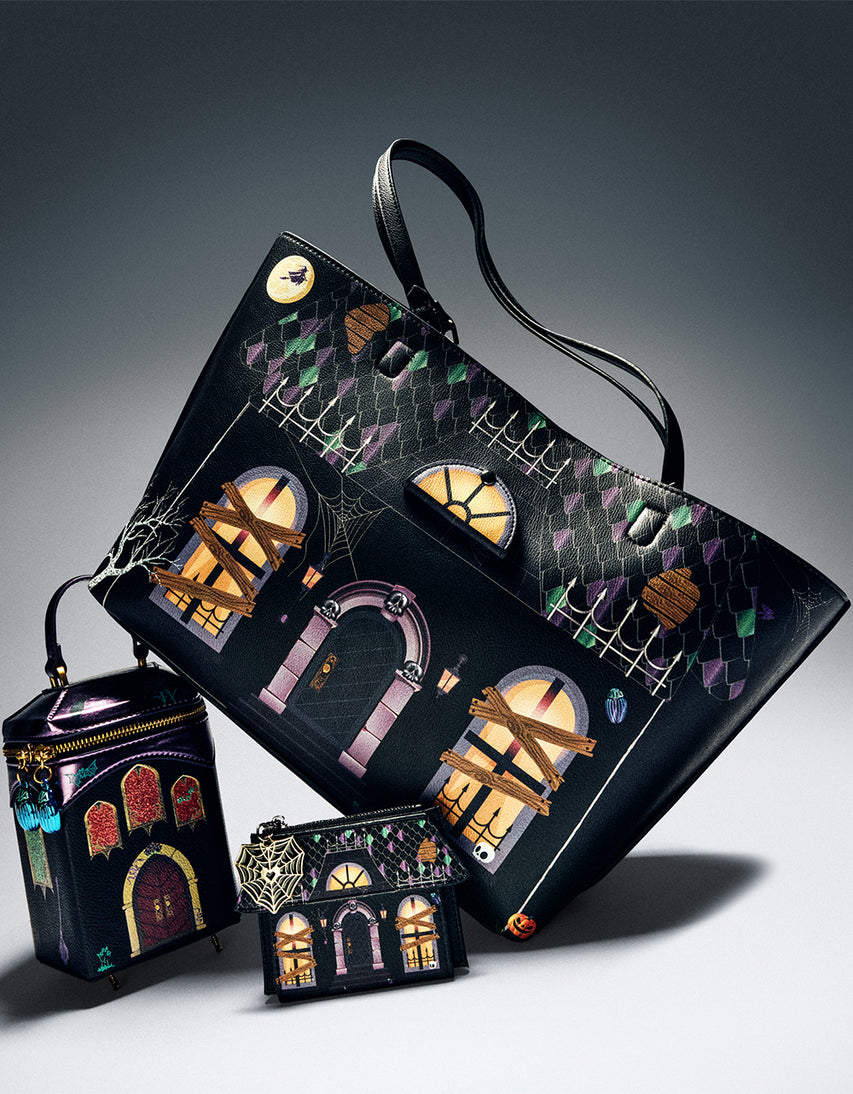 KITSCH SMALL HAUNTED CASTLE BLACK/MULTI - HANDBAGS - Betsey Johnson