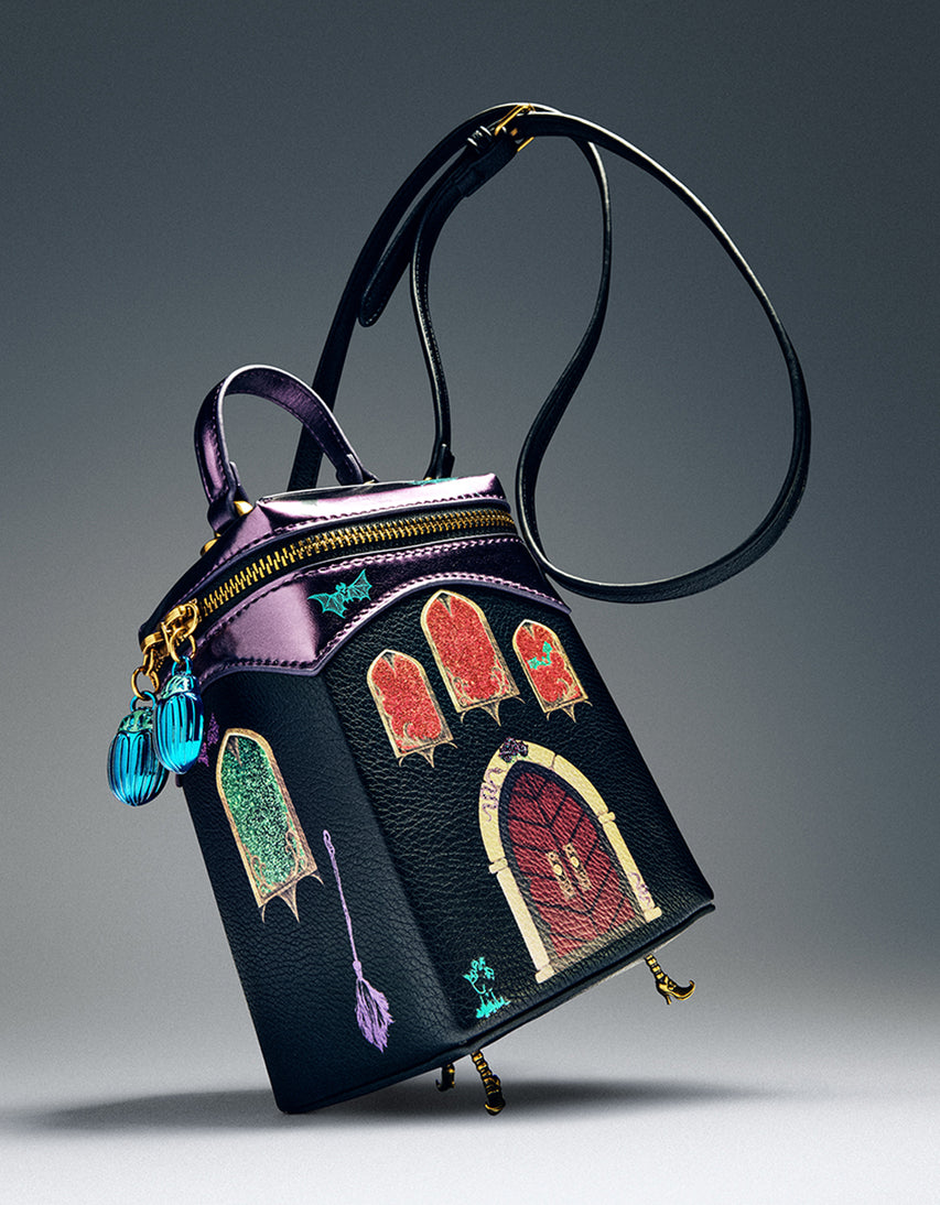 KITSCH SMALL HAUNTED CASTLE BLACK/MULTI - HANDBAGS - Betsey Johnson